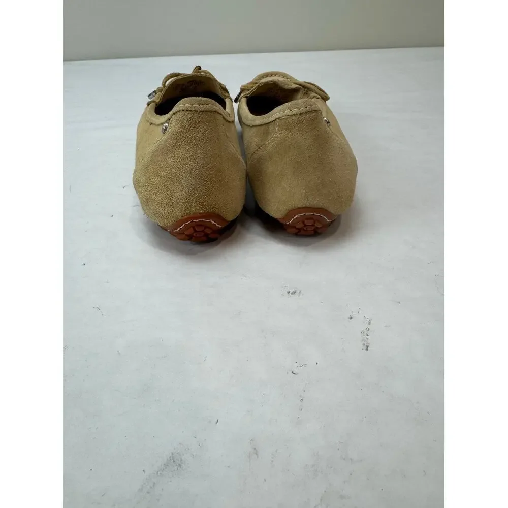Rockport Smart Loafter Suede Tan Beige Washable Footwear Women's Size 6.5